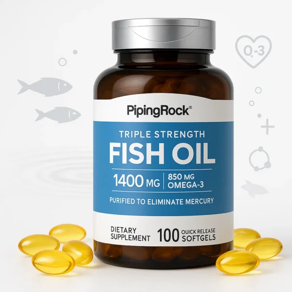 Piping Rock Triple Strength Fish Oil 1400 mg