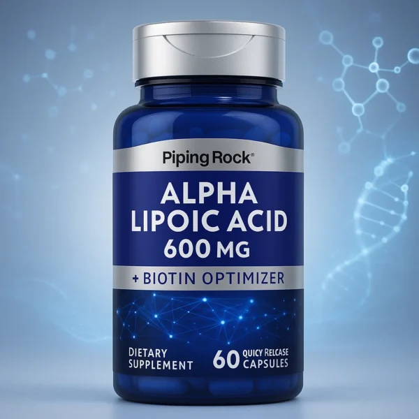 Piping Rock Alpha Lipoic Acid 600 mg + Biotin Optimizer